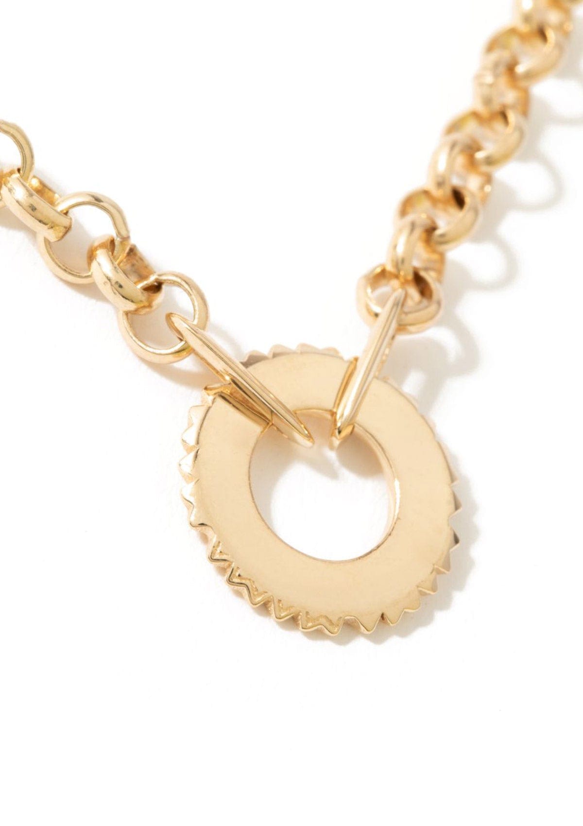 The Halo Necklace in 14K Solid Gold