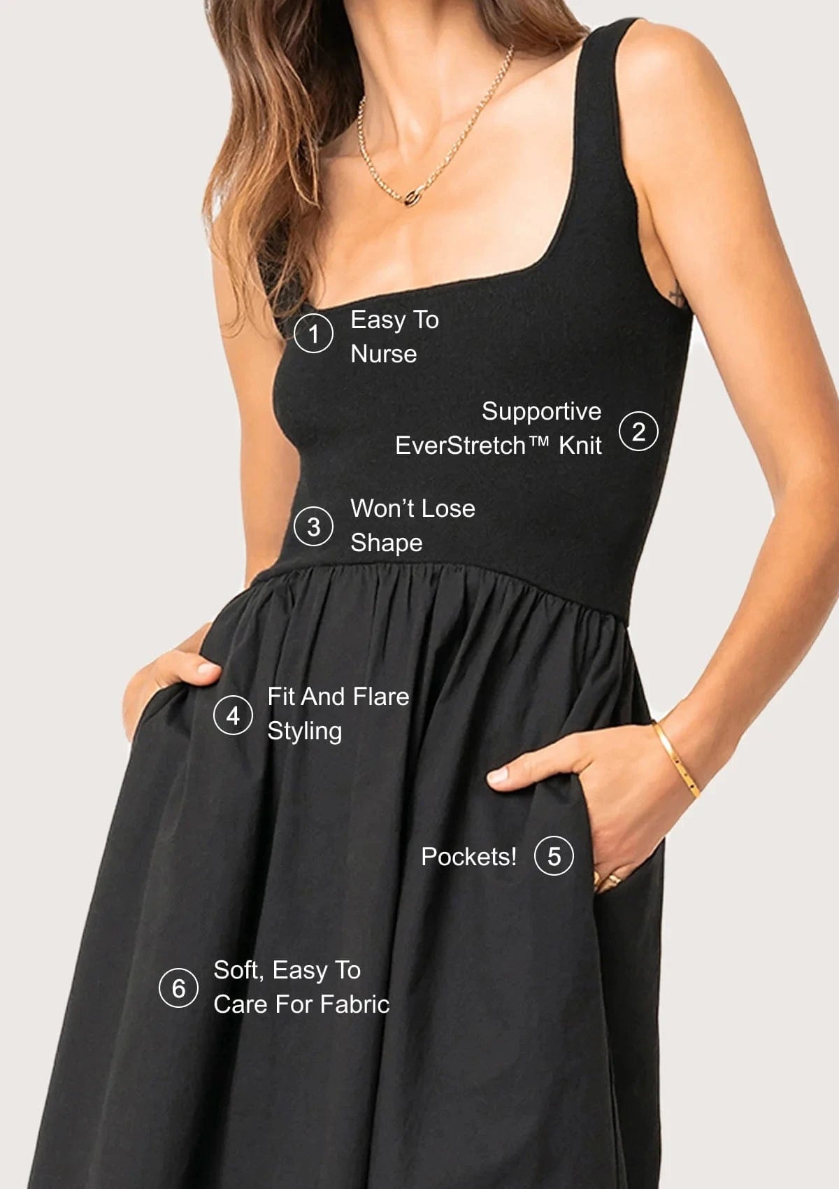 Illusion Dress - Black